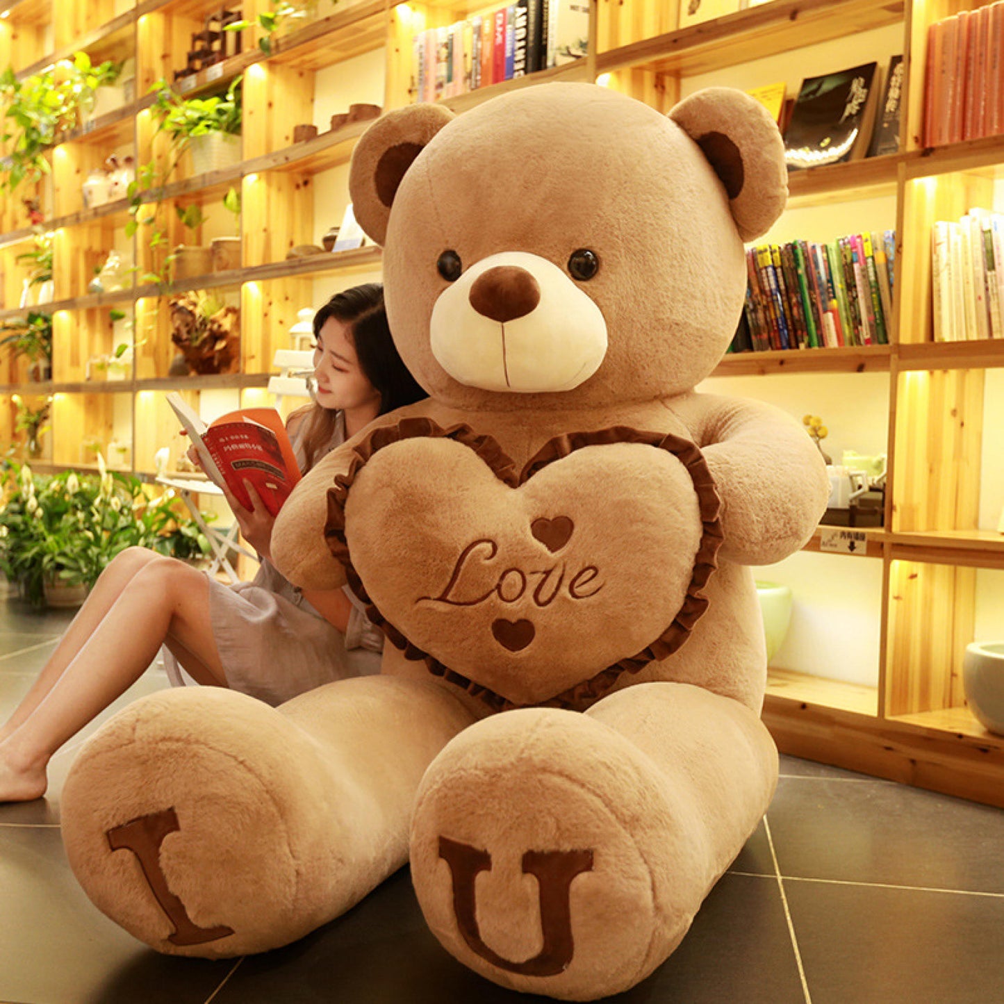 Giant Teddy Bear ''I LOVE YOU'' Plush Toy