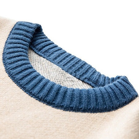 Men's Casual Blended Wool Sweater