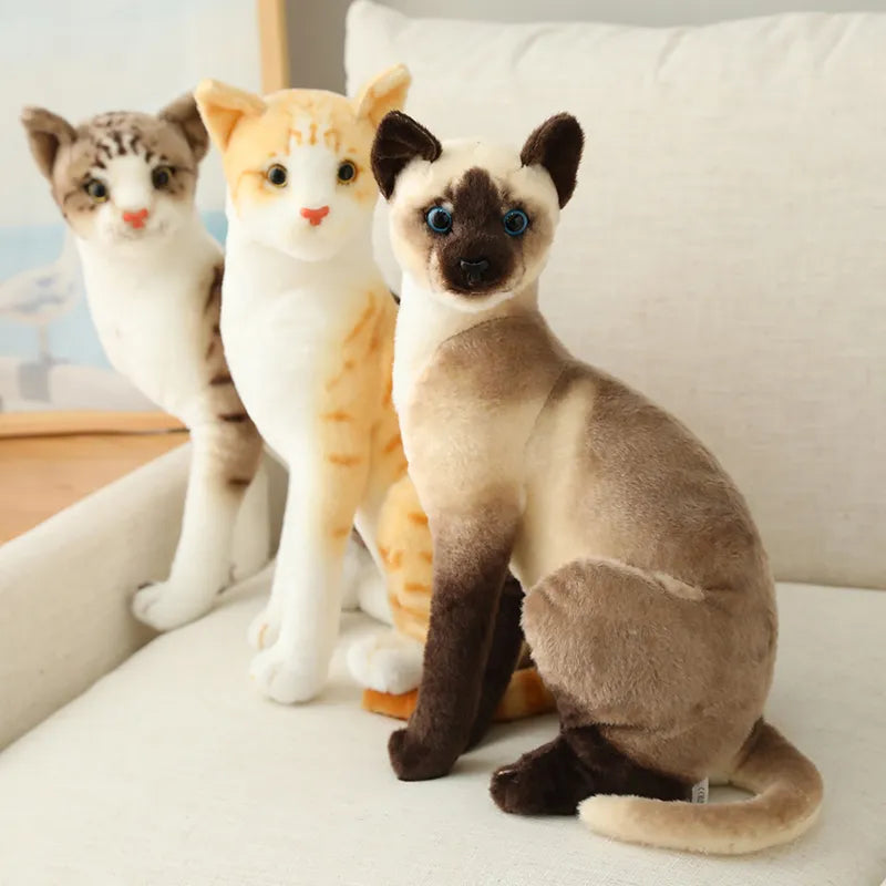 Simulation Siamese Cat Plush Toy