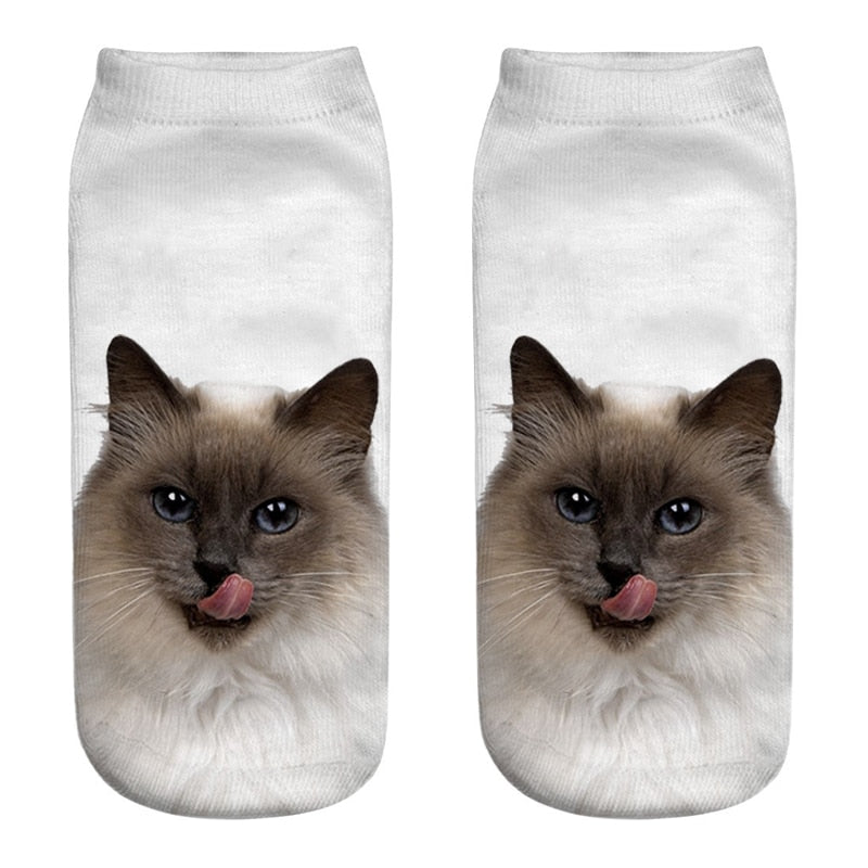 Low-Ankle Cat Socks