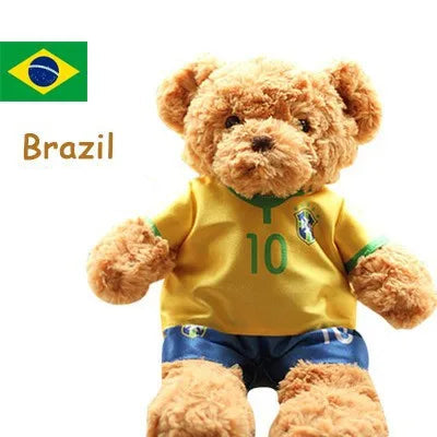 Plush Football Player Teddy Bear