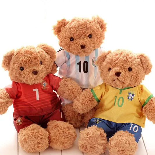 Plush Football Player Teddy Bear