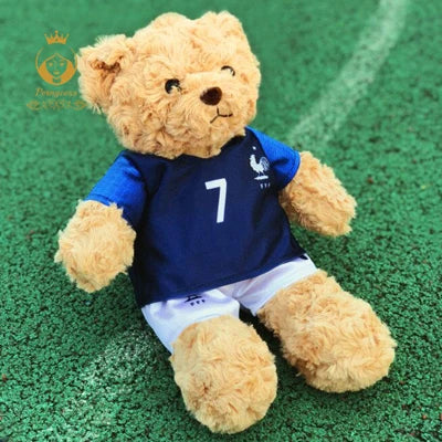 Plush Football Player Teddy Bear