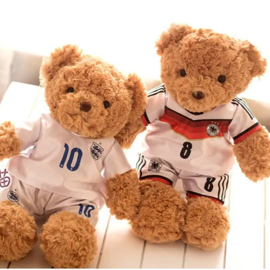 Plush Football Player Teddy Bear