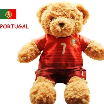 Plush Football Player Teddy Bear