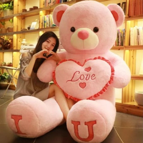 Giant Teddy Bear ''I LOVE YOU'' Plush Toy