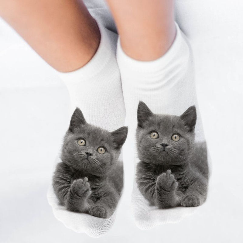 Low-Ankle Cat Socks