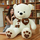 Giant Teddy Bear with Scarf Stuffed Plush Toy