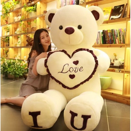 Giant Teddy Bear ''I LOVE YOU'' Plush Toy