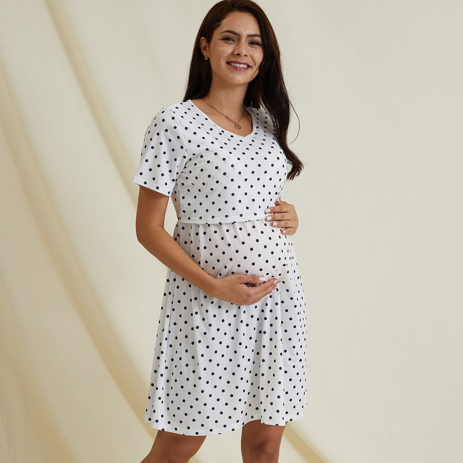 Smallshow Maternity Nursing Dresses