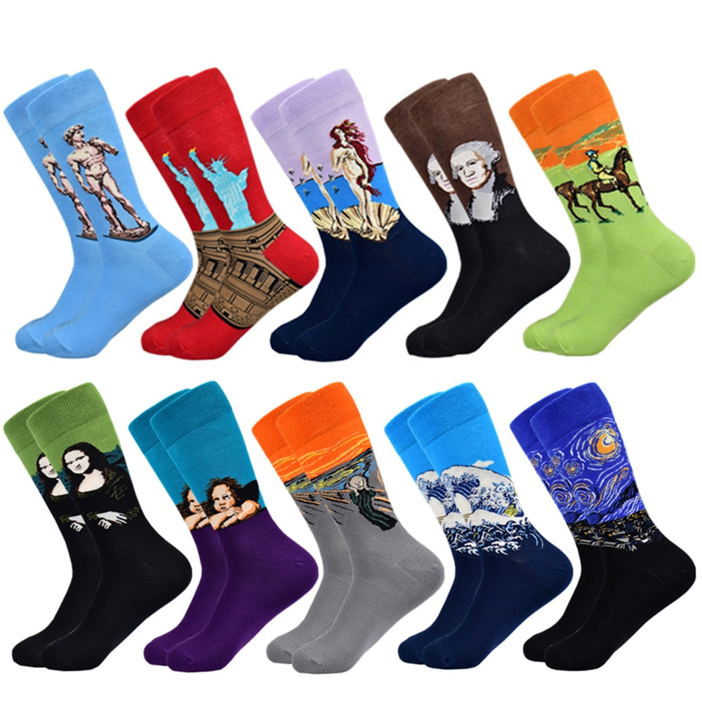 Funny Celebrity Art Socks