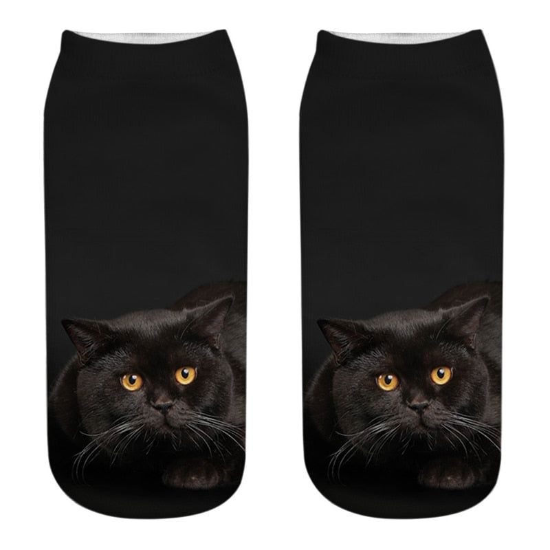 Low-Ankle Cat Socks