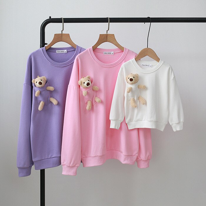 Matching Family Outfit - Mum, Dad & Baby Teddy Bear Sweatshirt