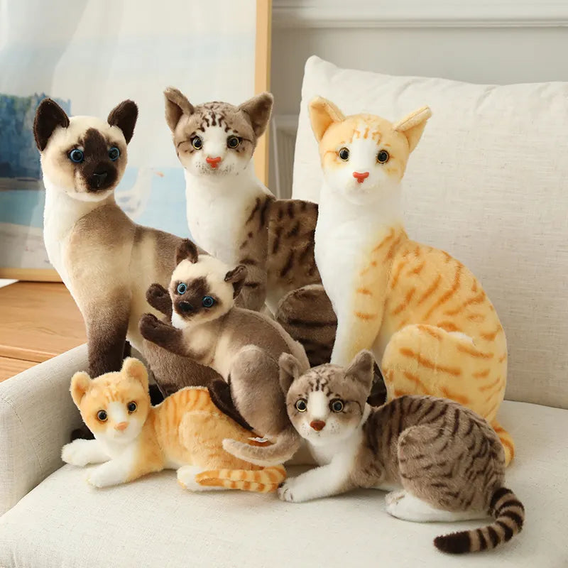 Simulation Siamese Cat Plush Toy