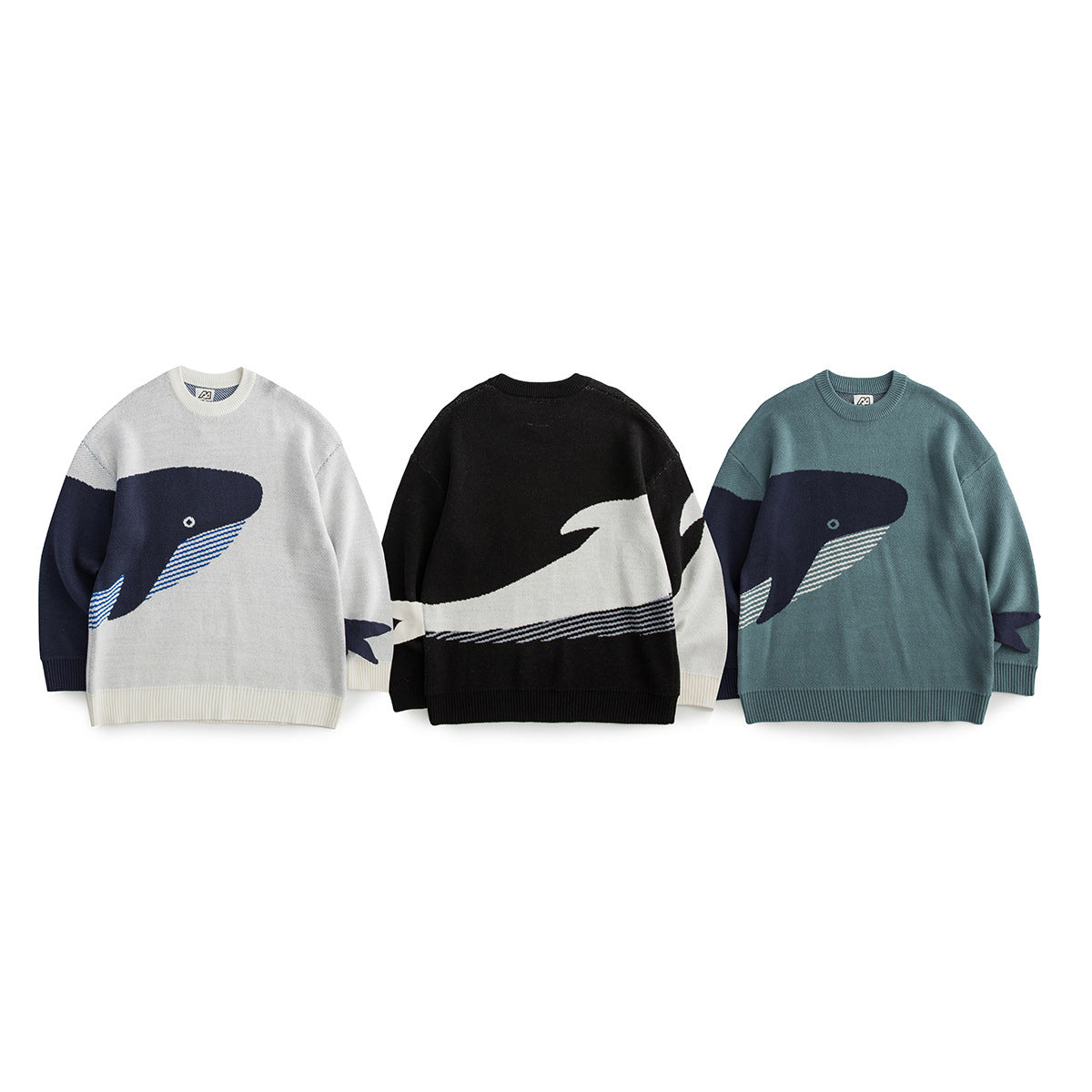 Cartoon Shark Knit Sweater