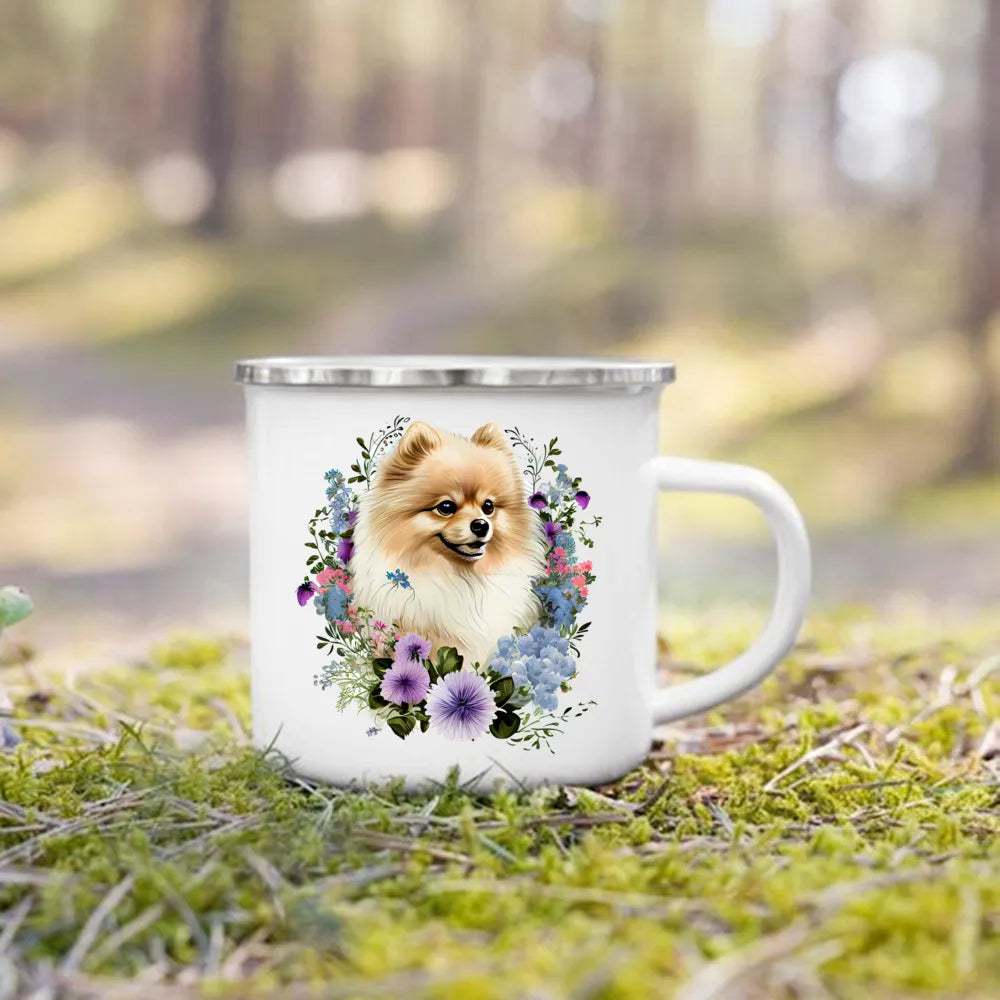 Camping Enamel Mug Dog Lover's Collection