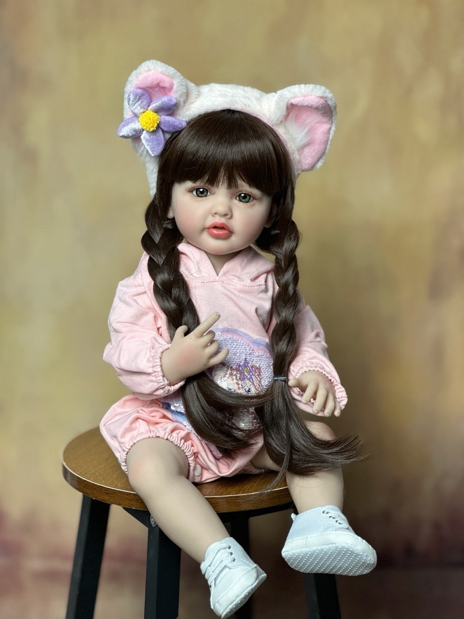 Realistic Full Silicone Reborn Toy Doll