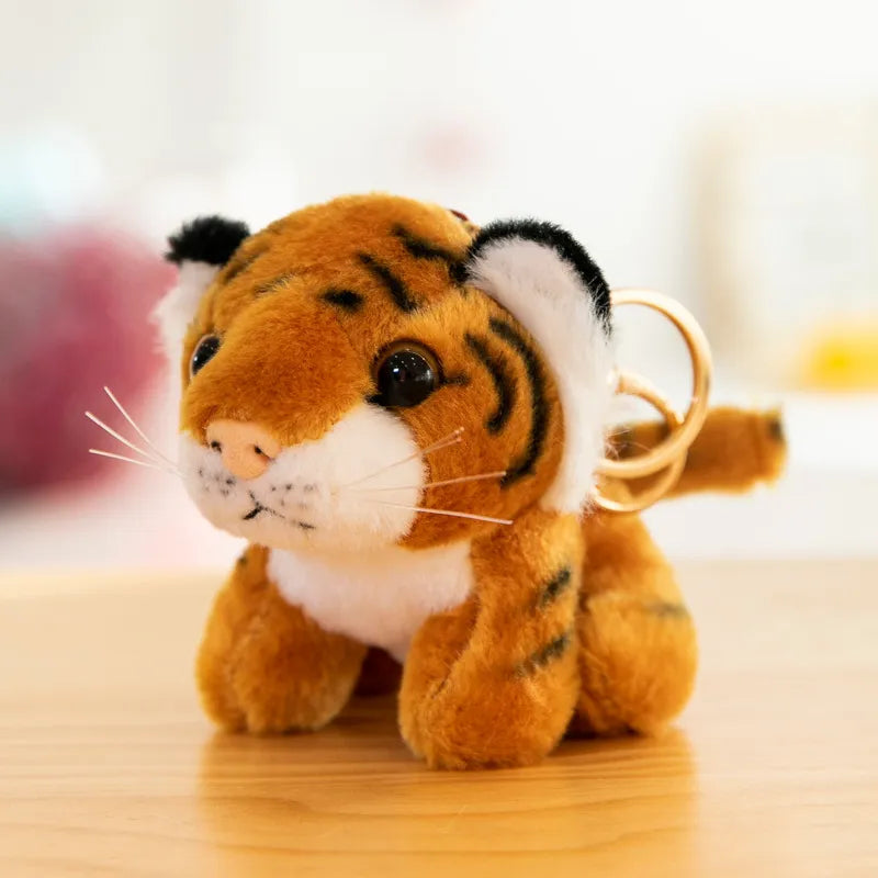 Mini Stuffed Plush Tiger Pendant Toy 11cm