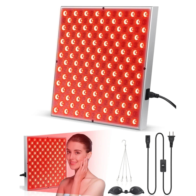 LED Red Light Therapy Panel for Skin Care and Pain Relief