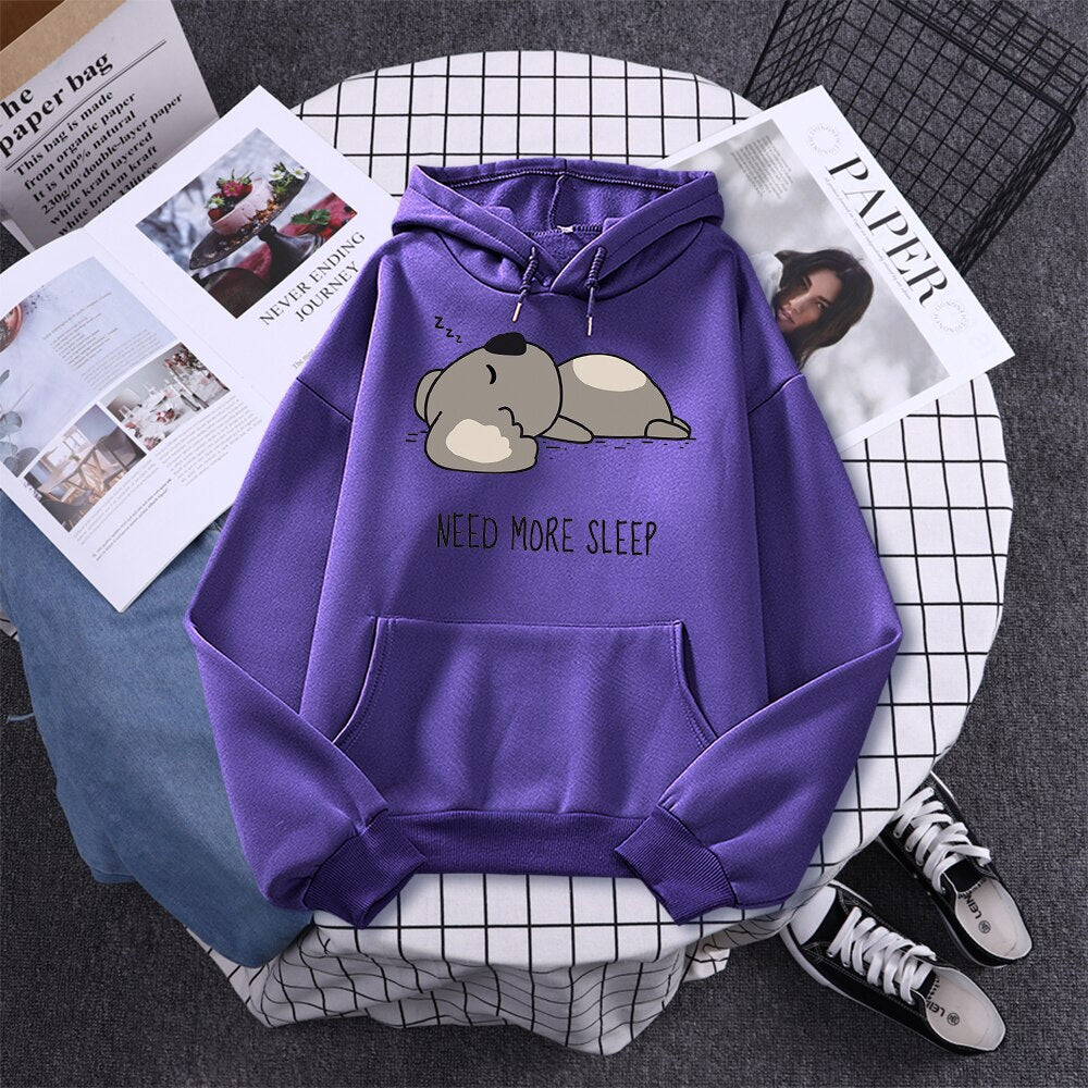 Lazy Koala Oversized Hoodie Sweatshirt