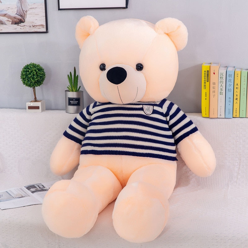 Giant Teddy Bear with Knitted Sweater Plush Toy