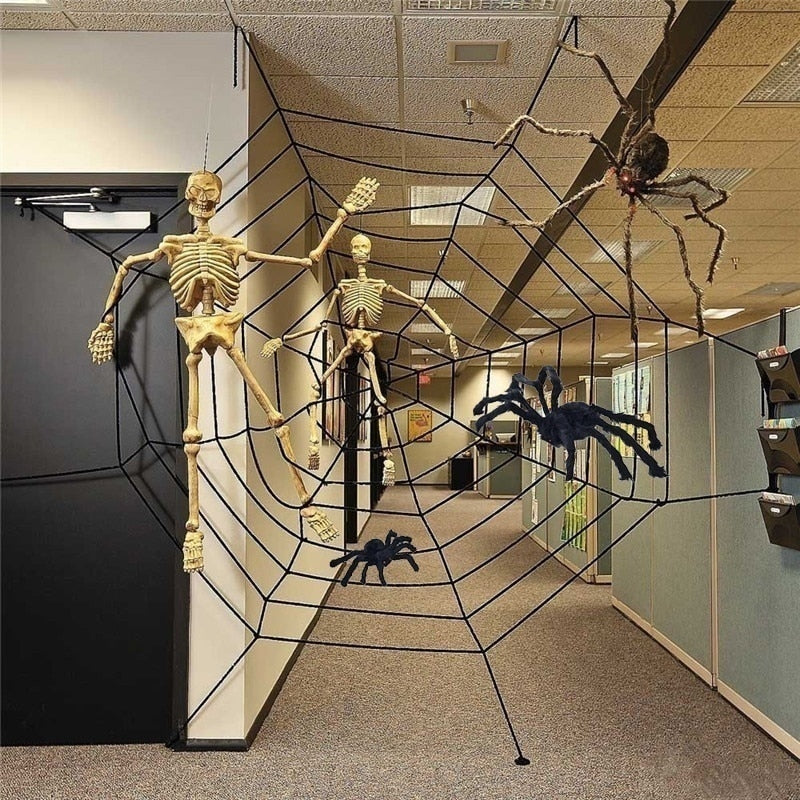 Giant Black Spider Halloween Decoration