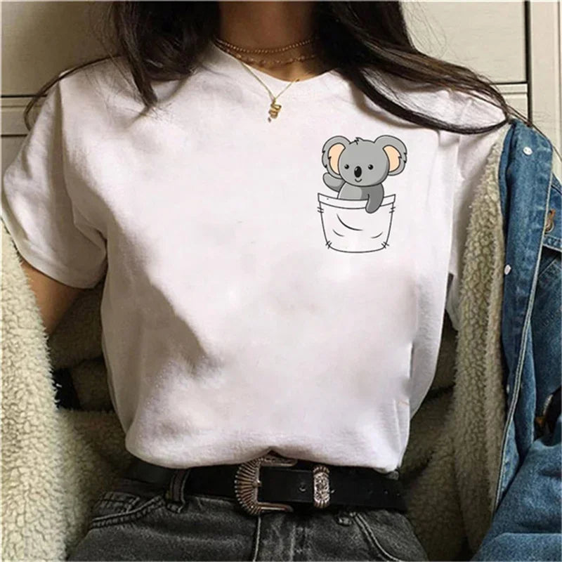 Koala Pocket Print T-Shirt