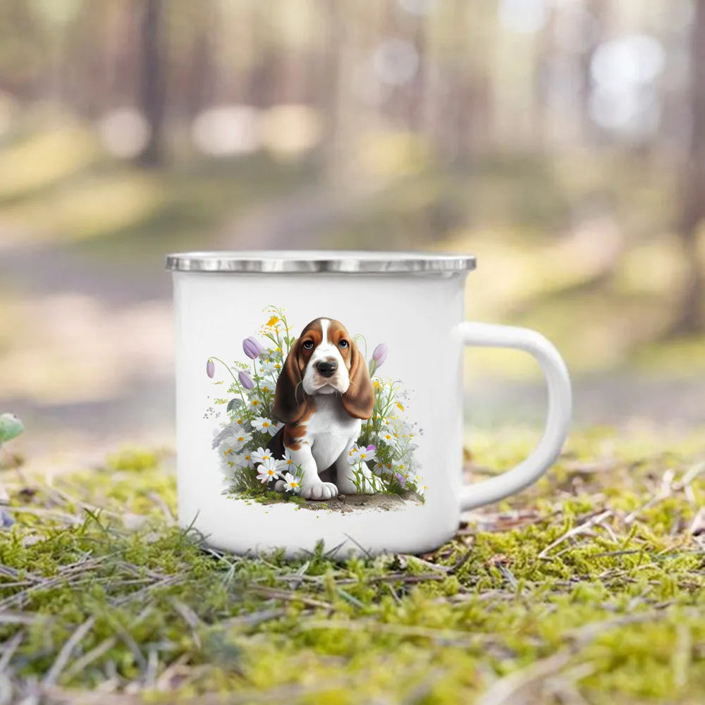 Camping Enamel Mug Dog Lover's Collection