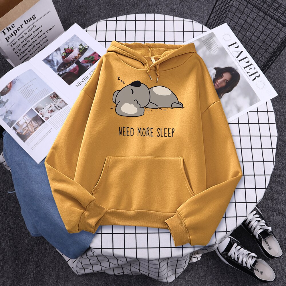 Lazy Koala Oversized Hoodie Sweatshirt