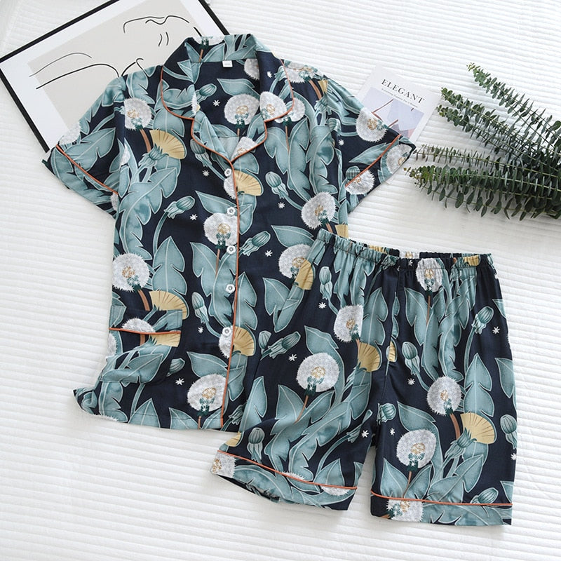 Spring & Summer Floral Pyjama Suit for Women