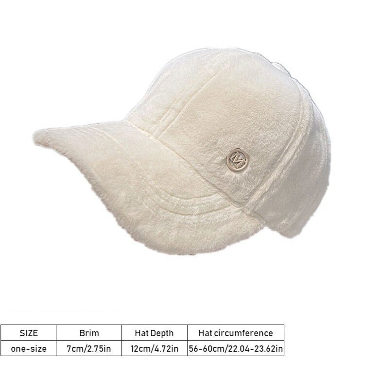 Versatile Baseball Cap Plush Hat