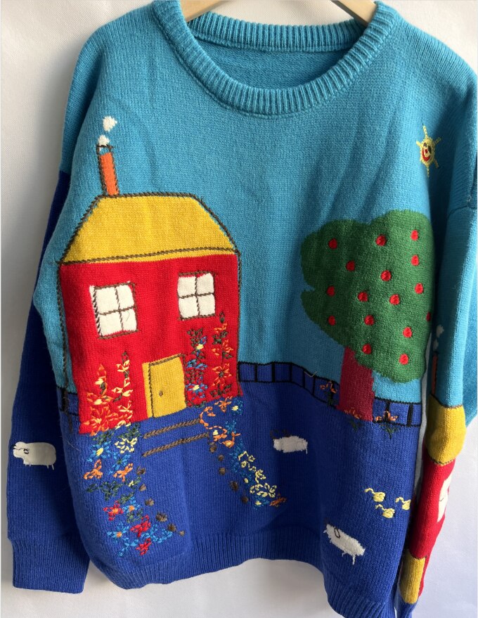 Bucolic Handmade Knitted Sweater