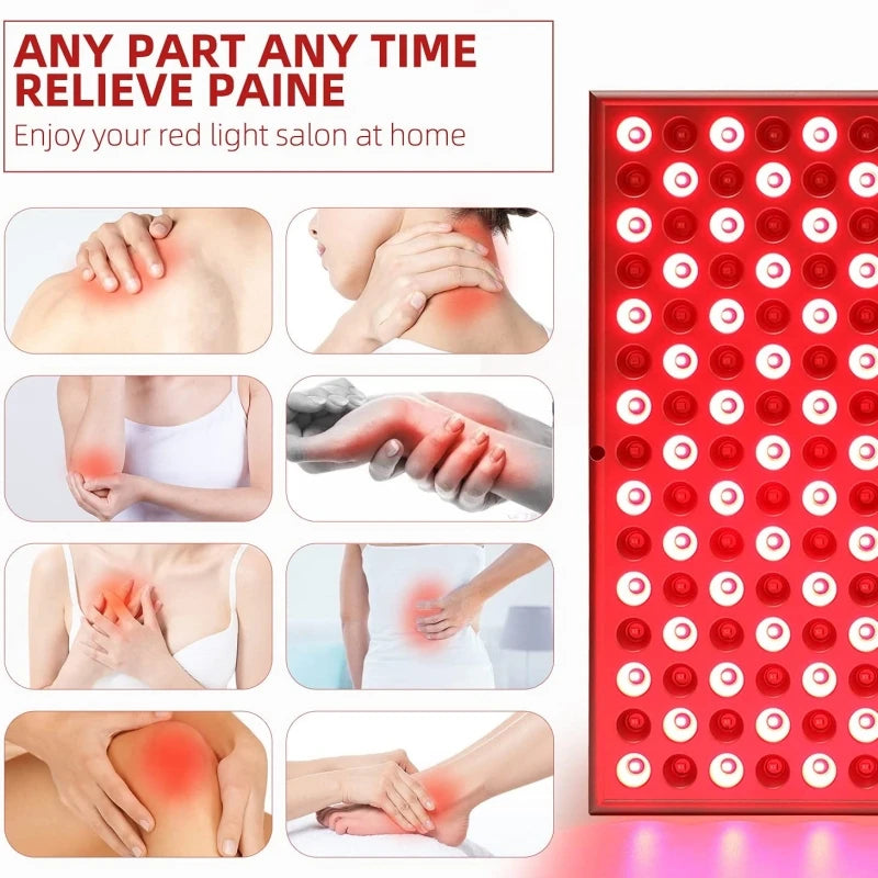 LED Red Light Therapy Panel for Skin Care and Pain Relief