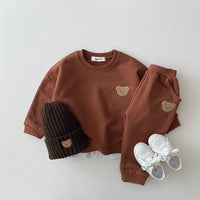 Autumn Sweatshirt and Pants Set for Babies and Toddlers