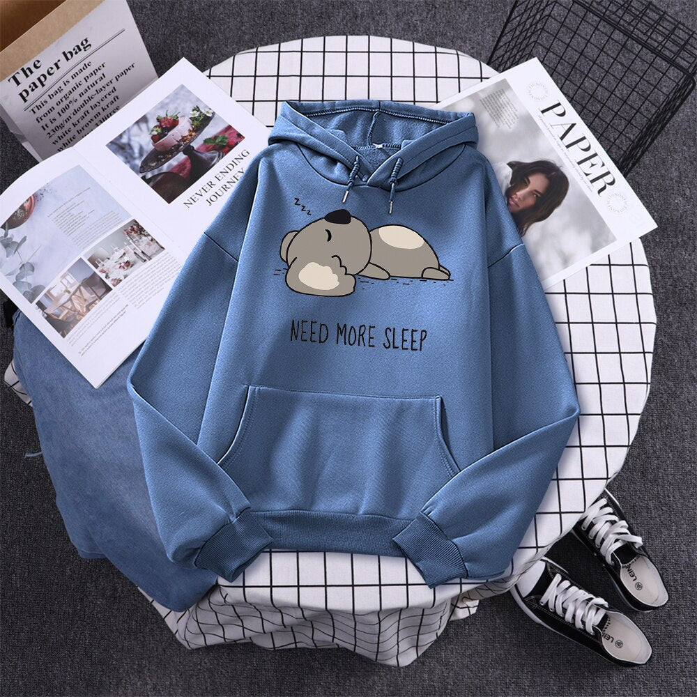 Lazy Koala Oversized Hoodie Sweatshirt