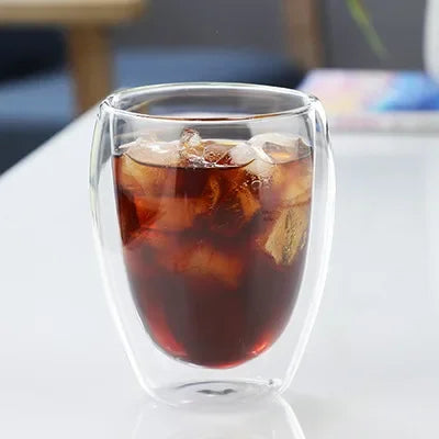 Double Wall Insulated Glass Mug – 5 Sizes Available