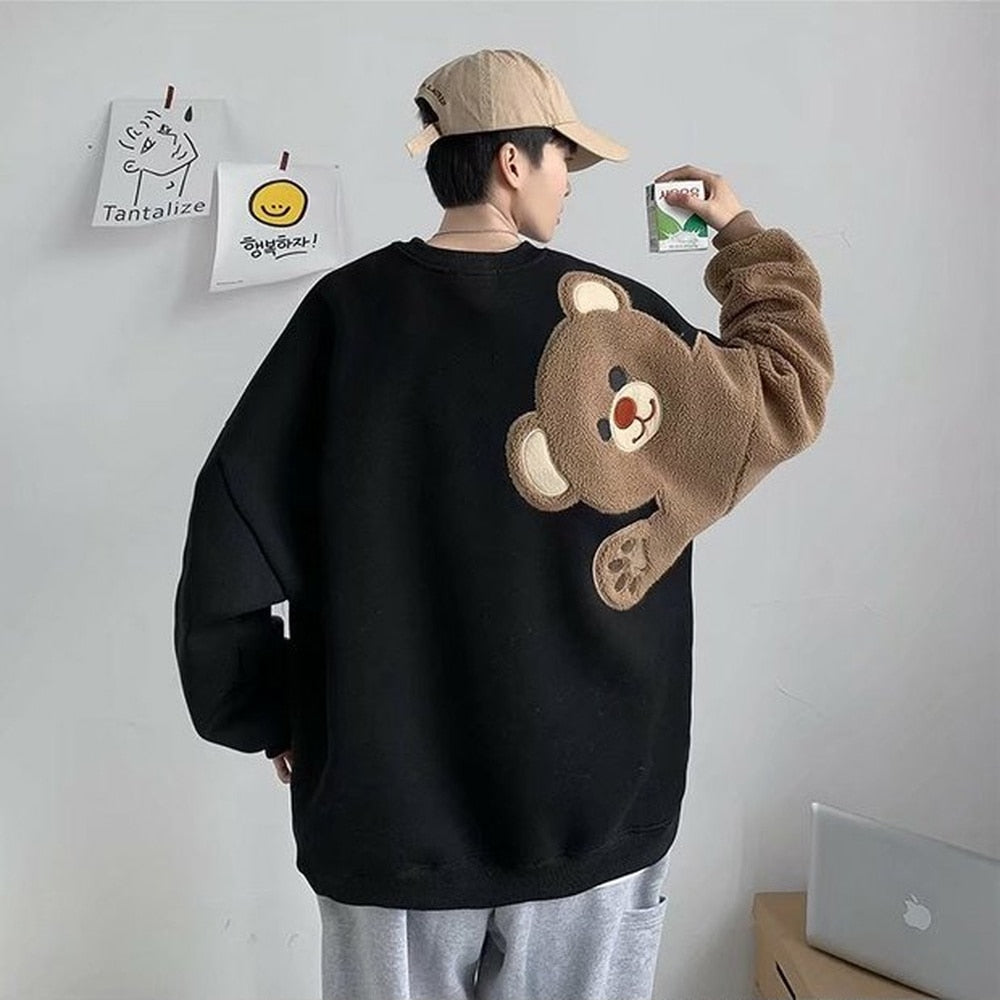 Harajuku Streetwear Teddy Bear Sweatshirt