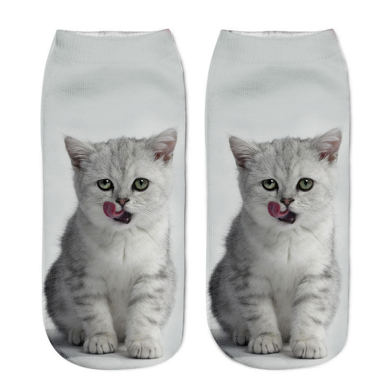 Cotton Ankle Cute Cat Socks