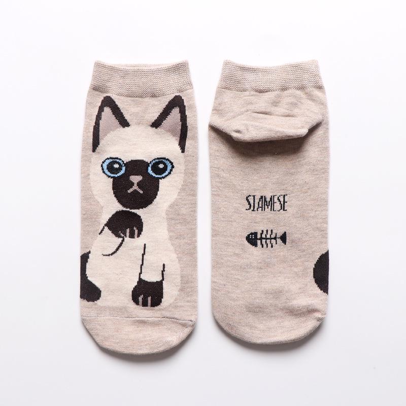 Cotton Ankle Cute Cat Socks