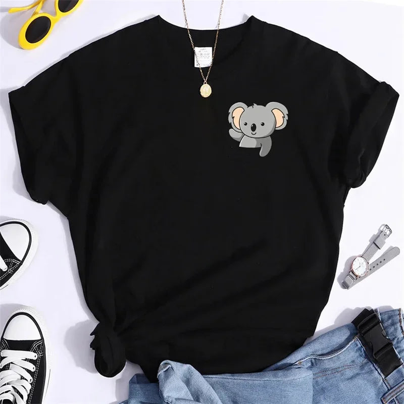 Koala Pocket Print T-Shirt