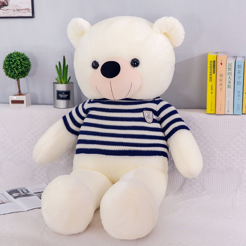 Giant Teddy Bear with Knitted Sweater Plush Toy