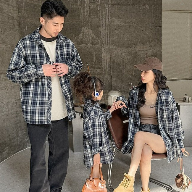 Matching Family Outfit - Plaid Long Sleeve Shirt