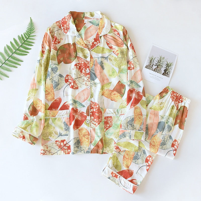 Spring & Summer Floral Pyjama Suit for Women