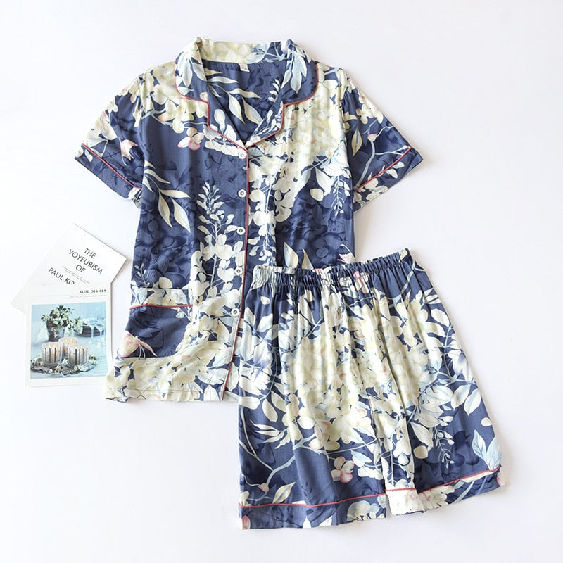 Spring & Summer Floral Pyjama Suit for Women