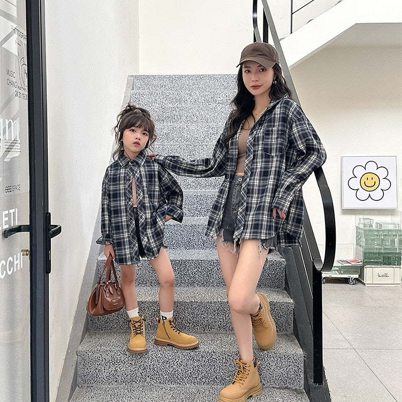 Matching Family Outfit - Plaid Long Sleeve Shirt