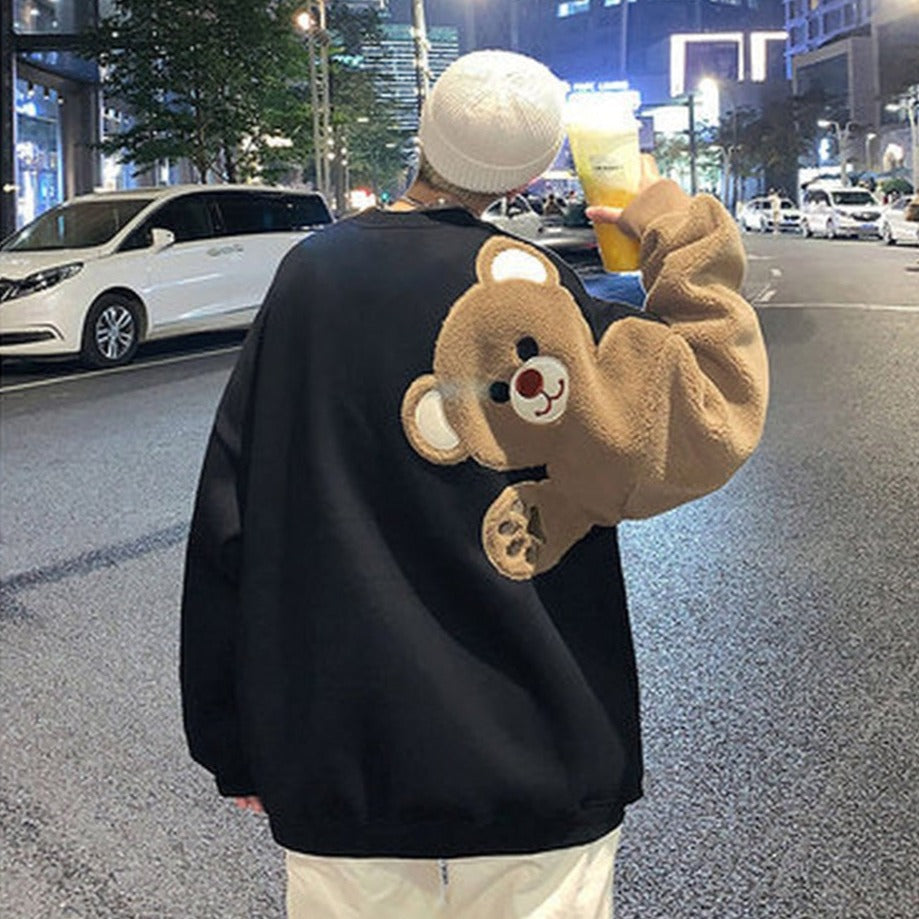 Harajuku Streetwear Teddy Bear Sweatshirt