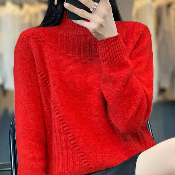 Women's Winter Thickened Pure Wool Sweater