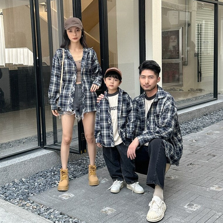 Matching Family Outfit - Plaid Long Sleeve Shirt