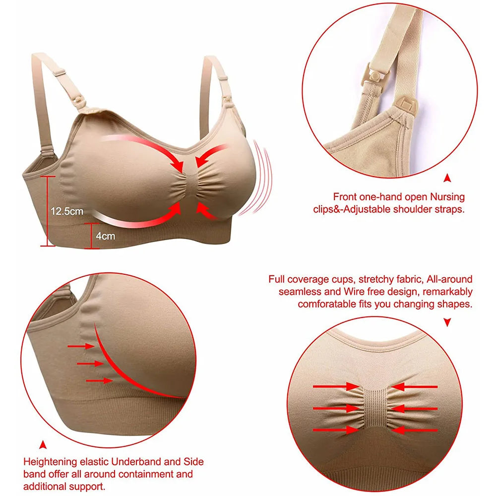 Nursing Breastfeeding Maternity Easy Removal Bra