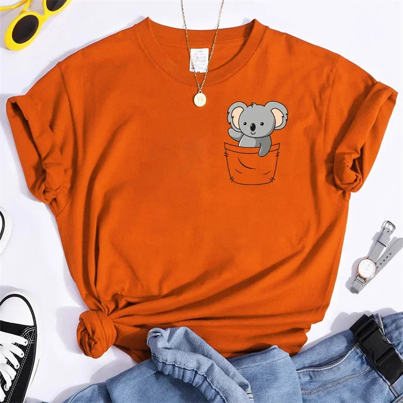 Koala Pocket Print T-Shirt